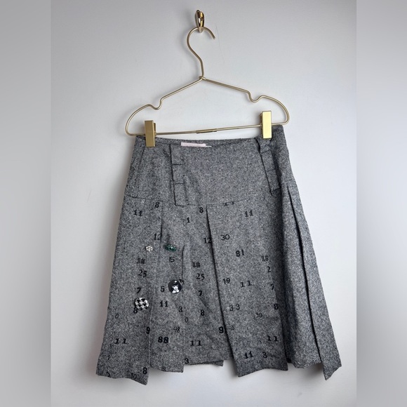 Baby Mara Girls Artsy Pin Tweed Skirt 8 - Picture 2 of 8